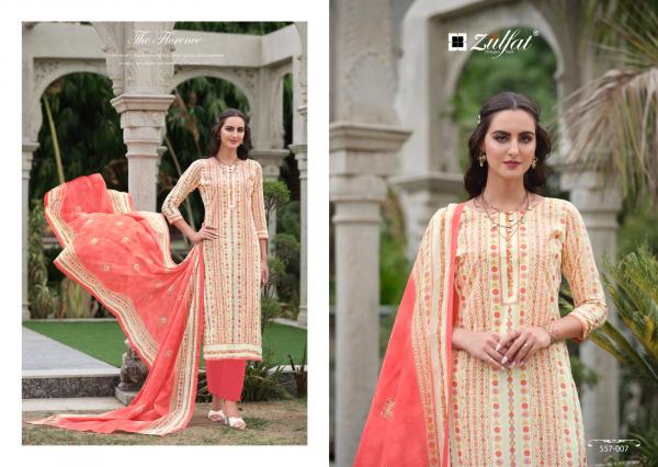 Zulfat Nazrana Vol 3 Cotton Designer Dress Material Collection